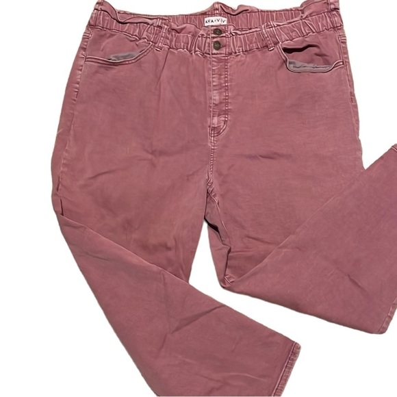 Ava & Viv Denim - 𝅺AVA‎ & Viv Pink Paperbag Jeans 24W